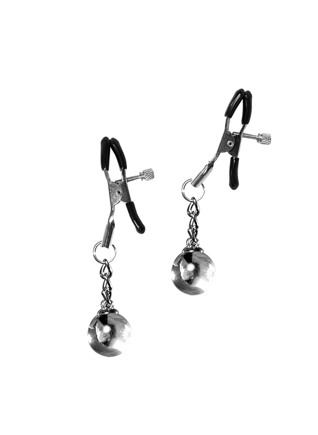 Зажимы на соски с утяжелителем "Party Hard" регулируемые 